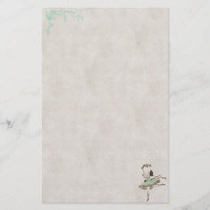 Papeterie Stationaire de danseuse de ballet vintage