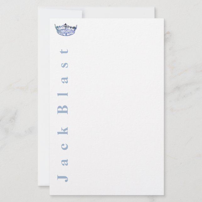Papeterie Stationery style America bleu/blanc Stationery (Devant)