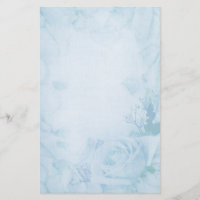 Stationery vintage Romantic Blue Rose