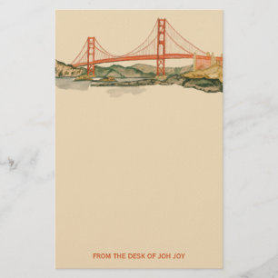 Papeterie Stationnaire de San Francisco Golden Gate Bridge