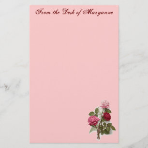 Papeterie Stationnaire fait sur commande rose victorien