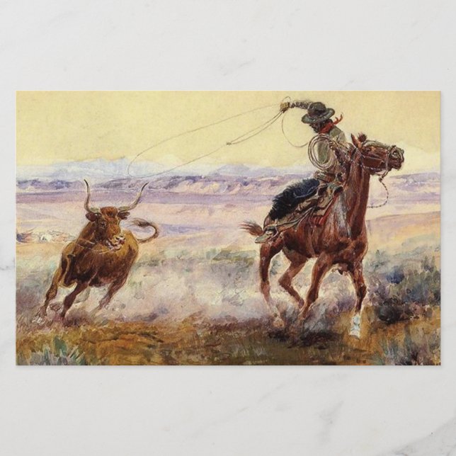 Papeterie "Sur l'étang" de Charles M Russell (Devant)