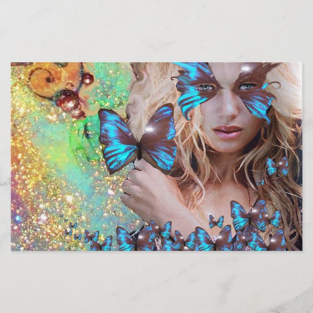 PAPETERIE SWEET SIXTEEN BLUE BUTTERFLY (Devant)