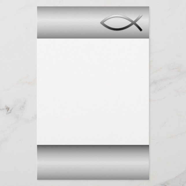 Papeterie Symbole de chrétien de poissons d'Ichthys Jésus (Devant)