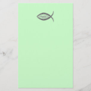 Papeterie Symbole de poissons de sauveur de Jésus