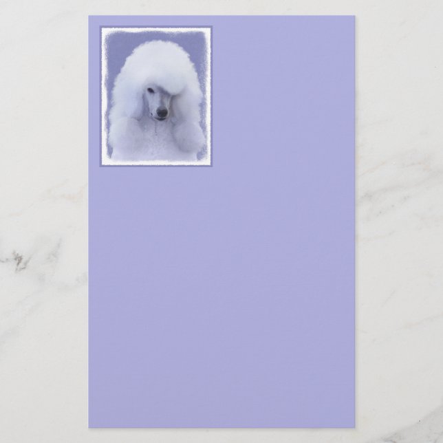 Papeterie Tableau blanc standard de caniche - Art original d (Devant)