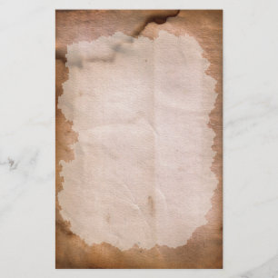 Papeterie tachée d'eau foncée