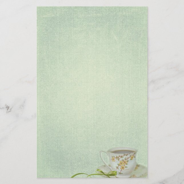 Papeterie Teacup vintage (Devant)