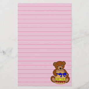 Papeterie Teddy Bear et Honey Jar