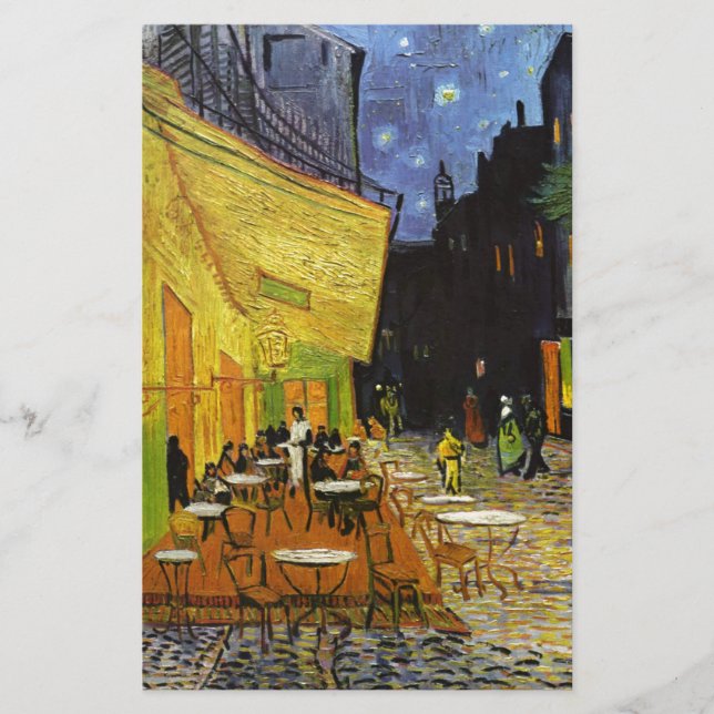 Papeterie Terrasse de café la nuit Van Gogh (Devant)