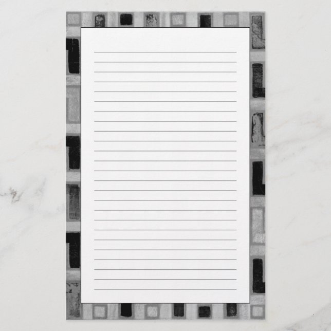 Papeterie Textile de Mudcloth d'Africain avec les motifs (Devant)