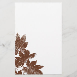 Papeterie Timbre feuille Brown