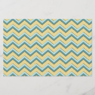 Papeterie Topaz Parties scintillant Chevron Motif