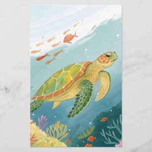 Papeterie Tortue de peinture