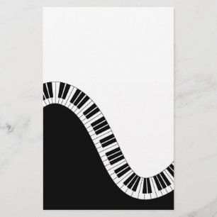 Papeterie Touches de piano courbées
