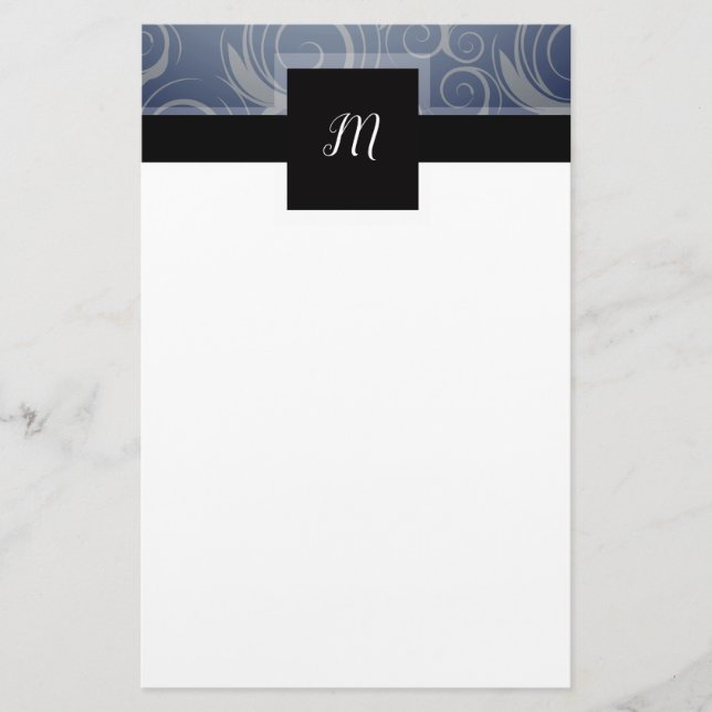 Papeterie Tourbillons de monogramme (Devant)