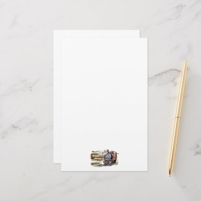 PAPETERIE TRAIN À VAPEUR (Devant/Arrière en situation)