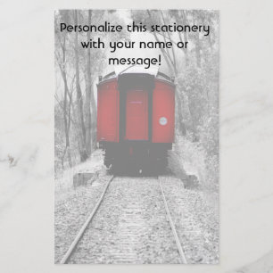 Papeterie Train à vapeur victorien de Caboose Rouge