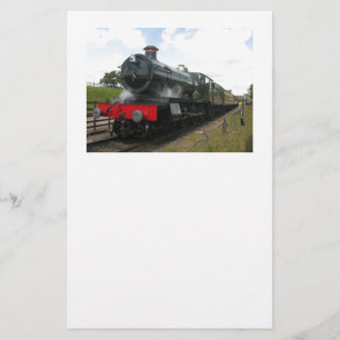 Papeterie train à vapeur vintage