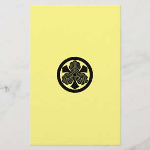 Papeterie Trois feuilles de chêne avec épées en cercle
