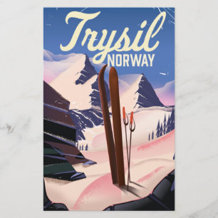 Papeterie Trysil Norvège ski