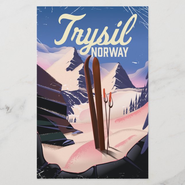 Papeterie Trysil Norvège ski (Devant)
