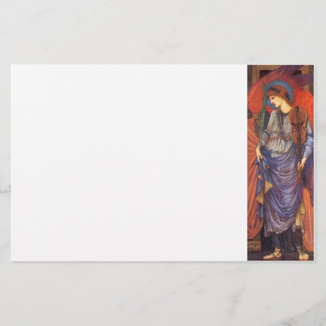 Papeterie Un ange musical (Devant)