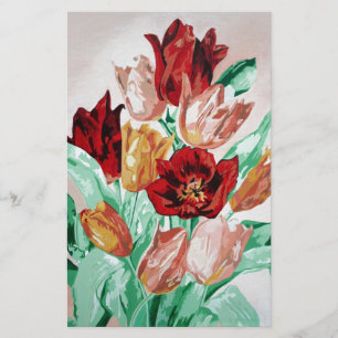 Papeterie Un magnifique bouquet floral de tulipes