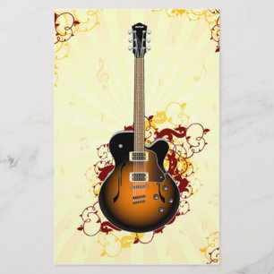 Papeterie Une guitare abstraite