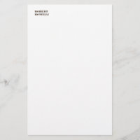 Unique Moderne Noir Blanc Votre Nom Minimaliste