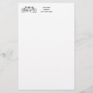 Papeterie Vélo vintage Conçu Pour Deux / Vélo Tandem