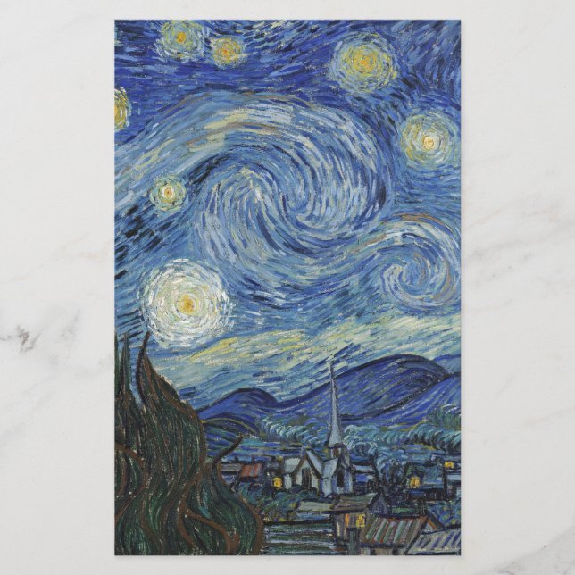 Papeterie Vincent van Gogh| La Nuit étoilée, juin 1889 (Devant)