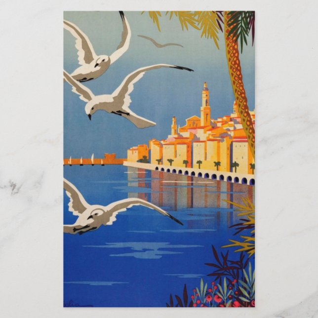 Papeterie Vintage Menton Côte d'Azur (Devant)