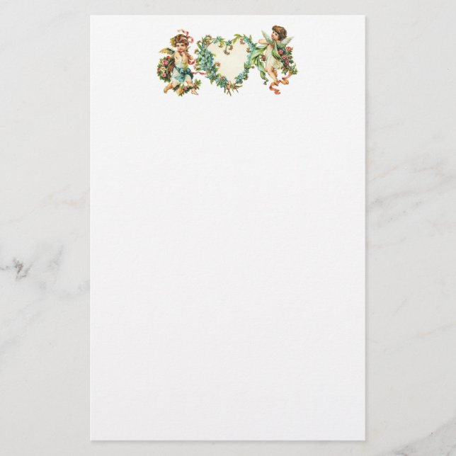 Papeterie Vintage Valentine Cherubs (Devant)
