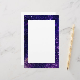 Papeterie Violet violet abstraite galaxie univers