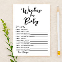 Voeux Pour Baby shower Bébé Activité
