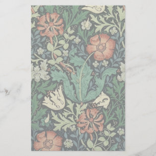 Papeterie William Morris Compton Floral Art nouveau Motif