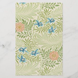 Papeterie William Morris Larkspur Motif floral