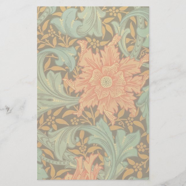 Papeterie William Morris Motif monumental Art nouveau (Devant)