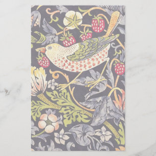 Papeterie William Morris Strawberry Thief Floral Art nouveau