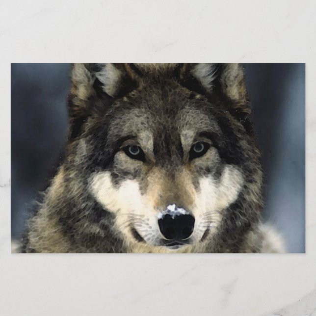 Papeterie Wolf Portrait (Devant)