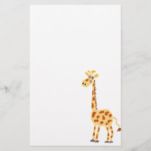 Papeterie XX girafe primitive drôle d'art