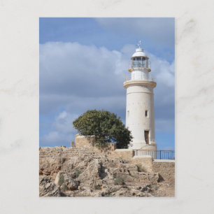 Paphos Cyprus Lighthouse Postcard Postkarte
