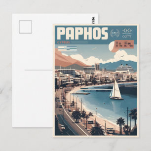 Paphos Stadt, Zypern Urlaub Geschenk Souvenir Postkarte