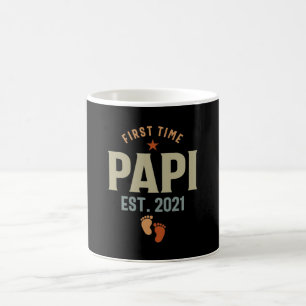 Papi Est 2021 Vater zum ersten Mal Kaffeetasse