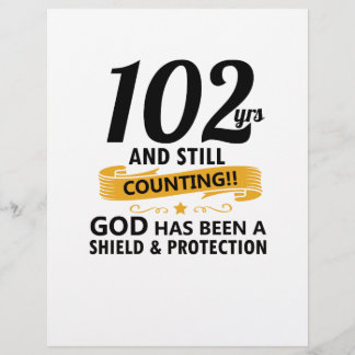 Papier 102 ans et toujours en cours d'anniversaire