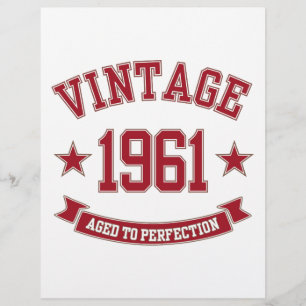 Papier 1961 Âge Vintage À La Perfection