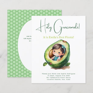 Papier 1er anniversaire de fête pour une fille Avocado BU