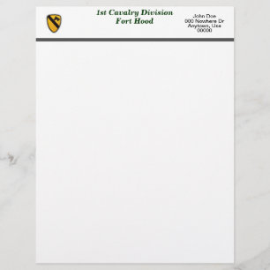 Papier 1re division de cavalerie fort Hood