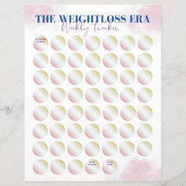 Papier 2024 The Weight Loss Era Tracker - 52 Week Tracker